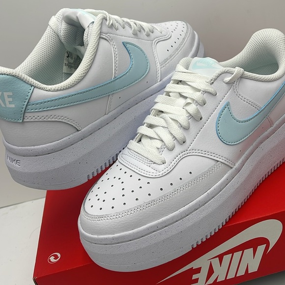 Nike Court Vision Alta
Women' Shoes
White/Glacier Blue
Style DZ5394-101 Platform - Picture 12 of 16
